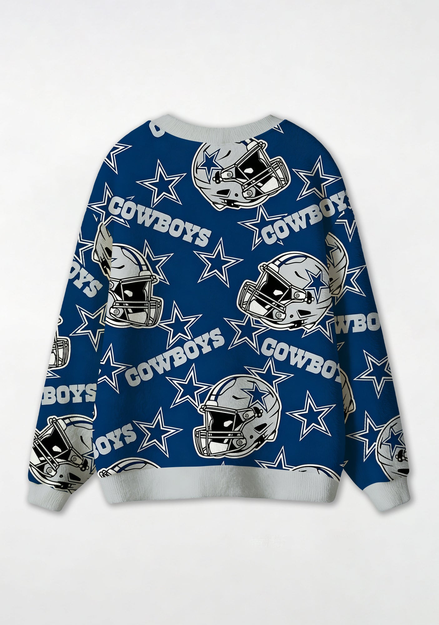 Dallas Cowboys Helmet & Star Symbol All‑Over Print Lightweight Cardigan Secondary image