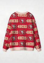 San Francisco 49ers Classic All‑Over Print Lightweight Cardigan