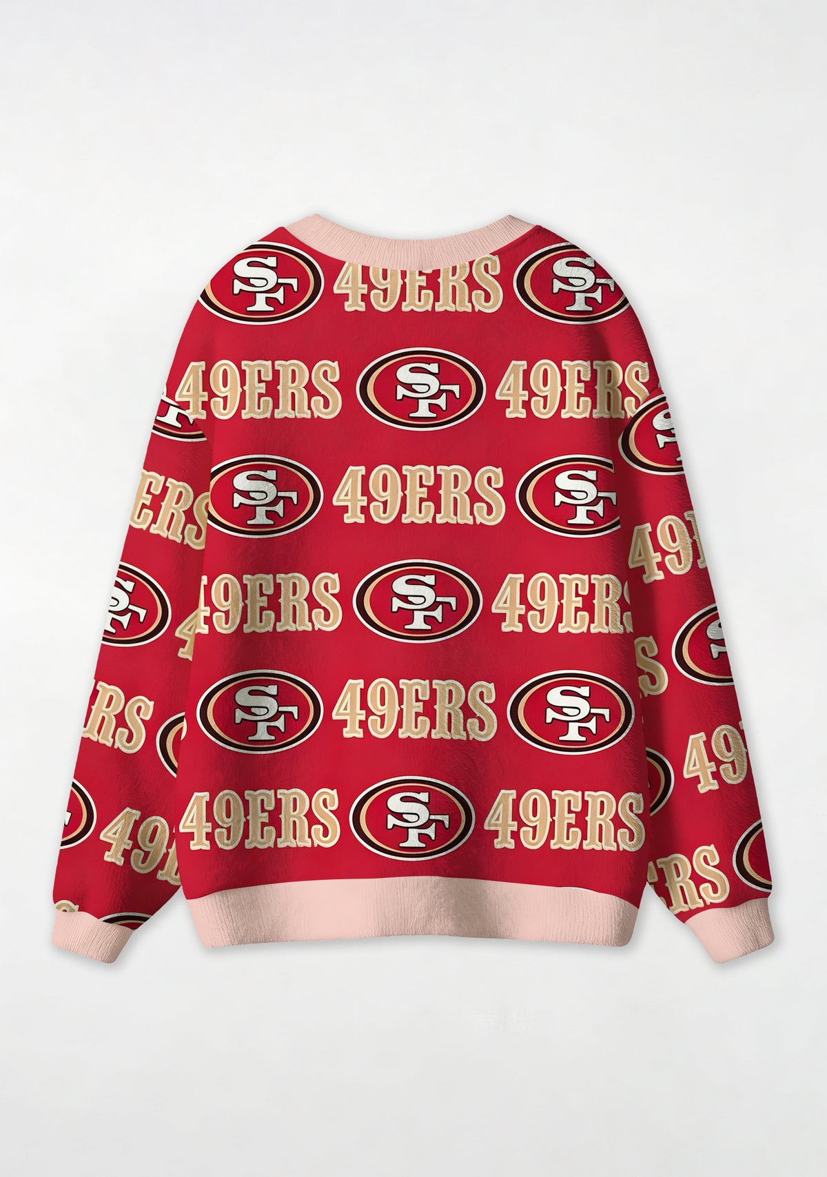 San Francisco 49ers Classic All‑Over Print Lightweight Cardigan