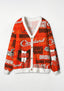Cleveland Browns Dawg Pound All‑Over Print Lightweight Cardigan