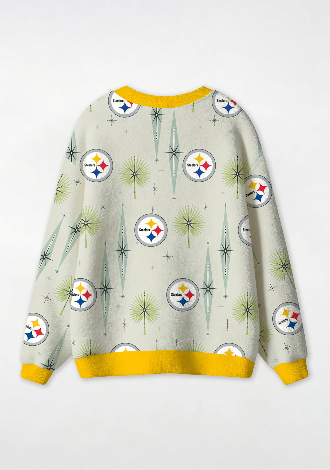 Pittsburgh Steelers Mid‑Century All‑Over Print Lightweight Cardigan Secondary image
