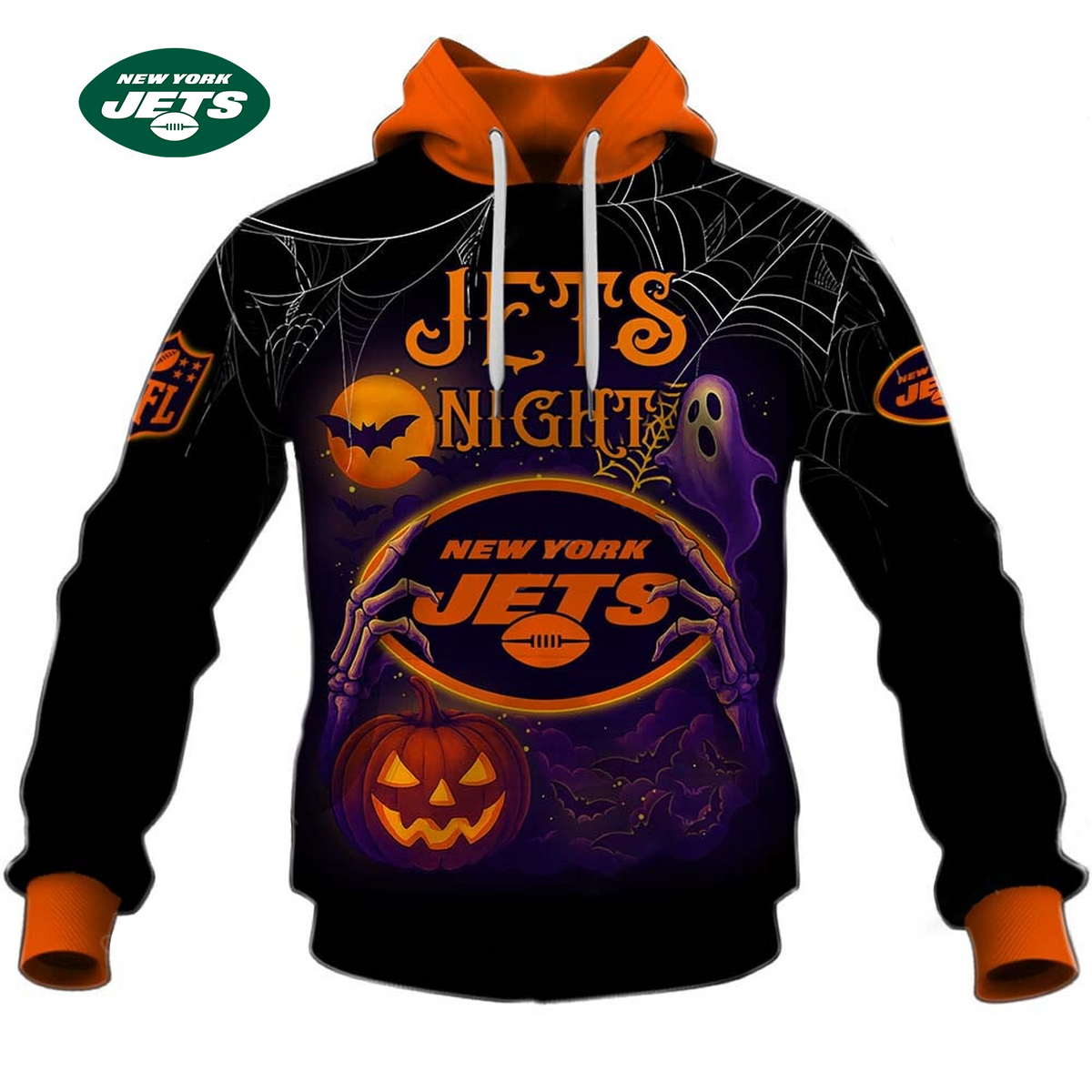 NYJ X NFL Halloween Night 3D Shirt Main image