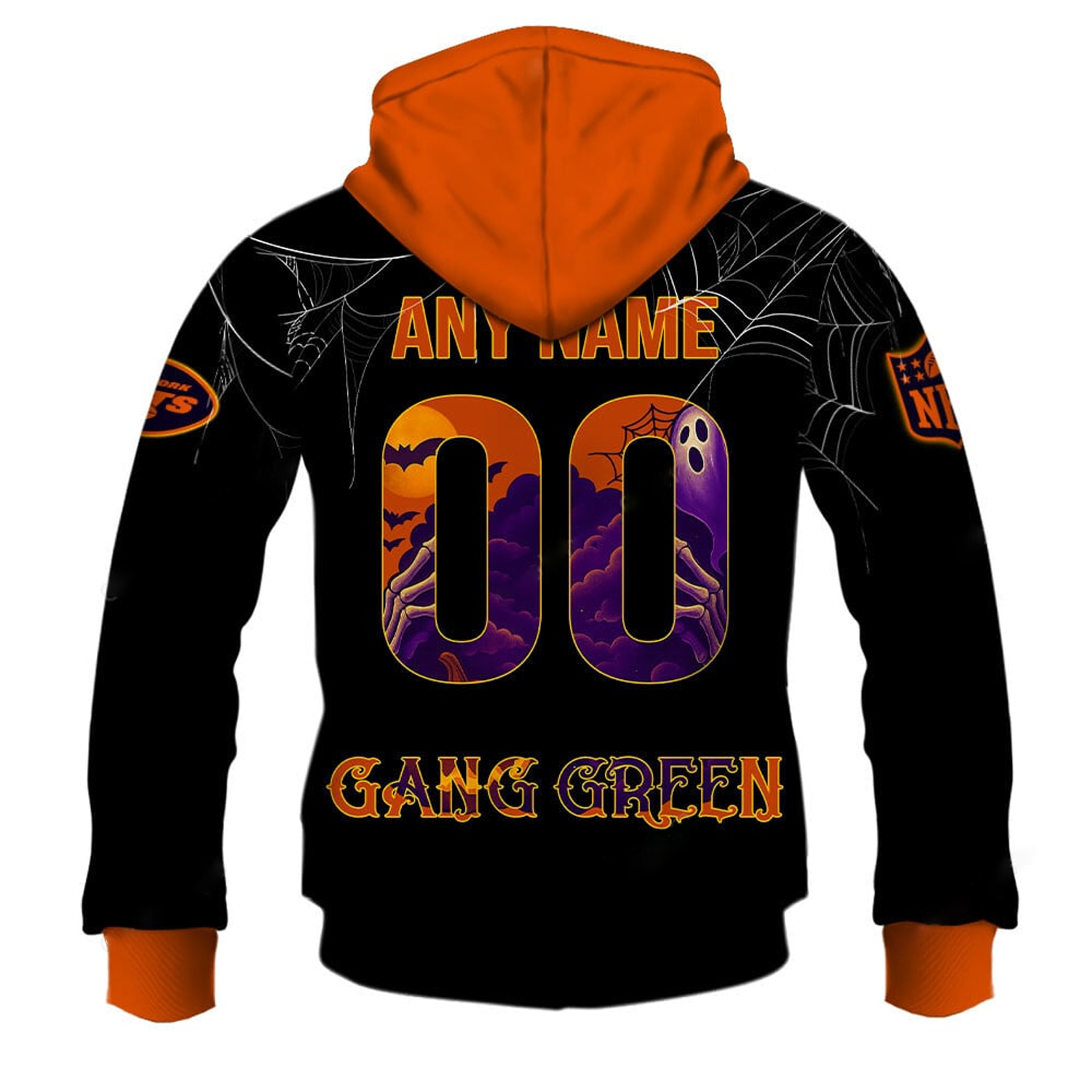 NYJ X NFL Halloween Night 3D Shirt Secondary image