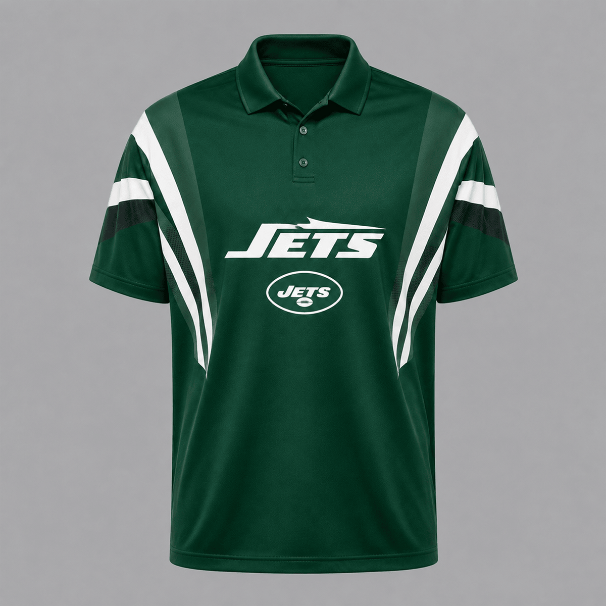 NYJ x NFL Sleeve Collared Sports Polo Shirt