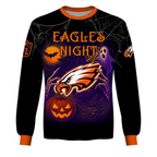PHI X NFL Halloween Night 3D Shirt Custom Name For Fan