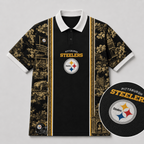 PIT x NFL Heritage Cityscape Polo Shirt for Loyal Fans