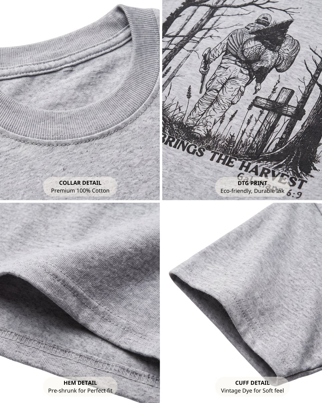 Patience Brings The Harvest T-shirt Secondary image
