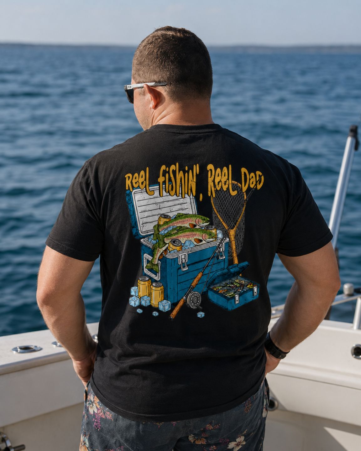 Reel Fishin’, Reel Dad T-shirt