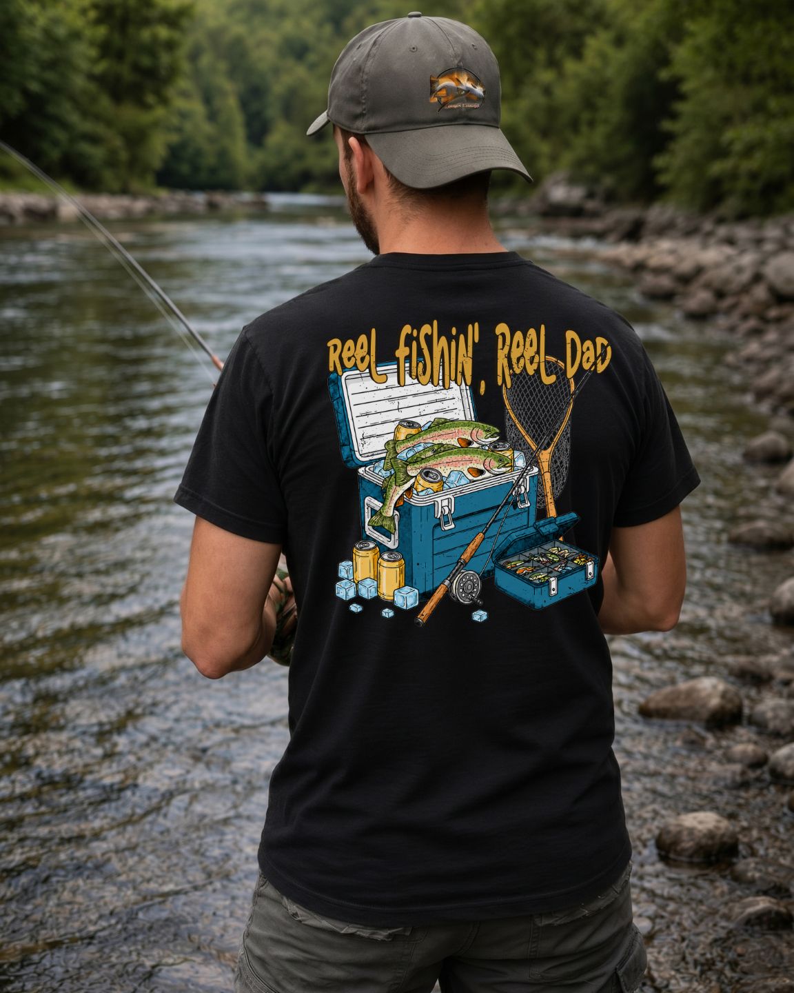 Reel Fishin’, Reel Dad T-shirt