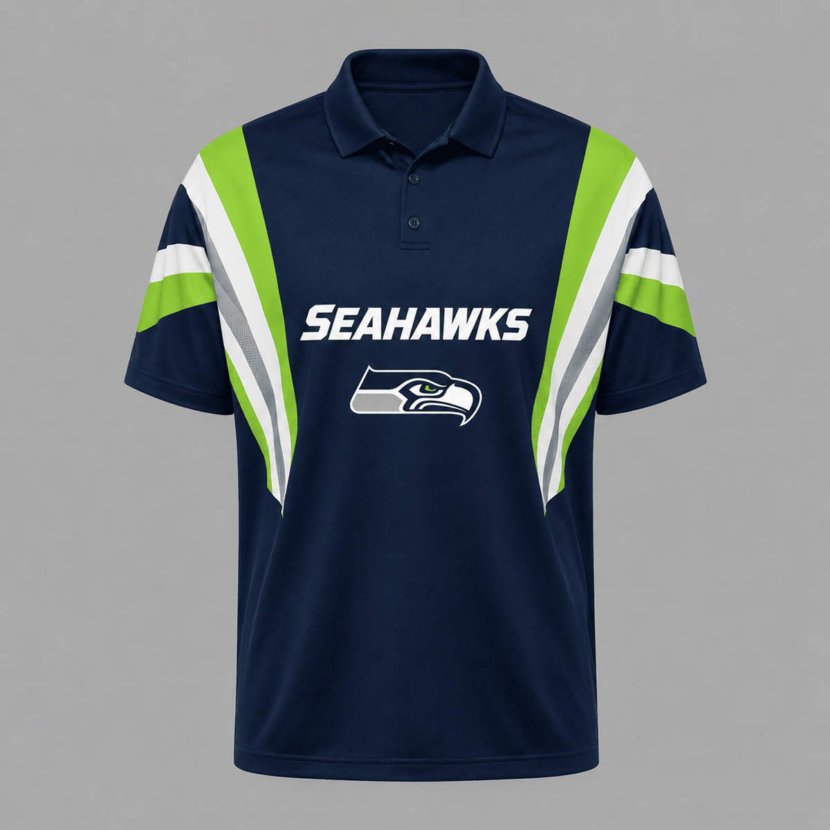 SEA x NFL Sleeve Collared Sports Polo Shirt Main image