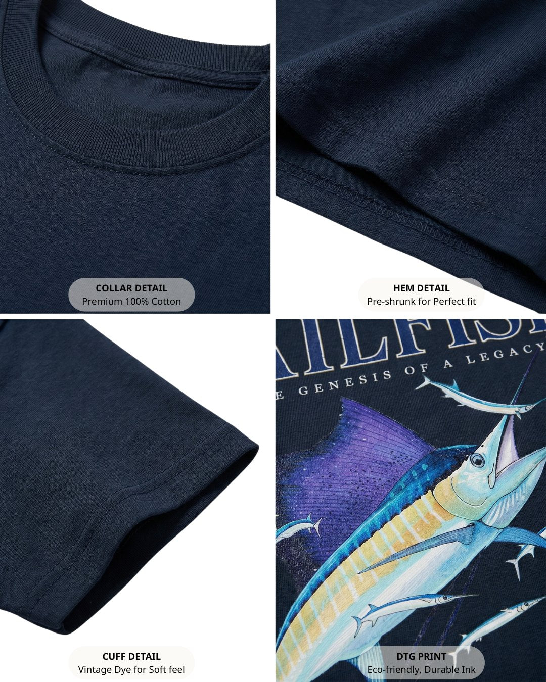 Sailfish The Genesis Of A Legacy T-shirt Secondary image