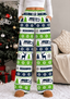 Womens Seattle Seahawks Christmas Wide Leg Pants