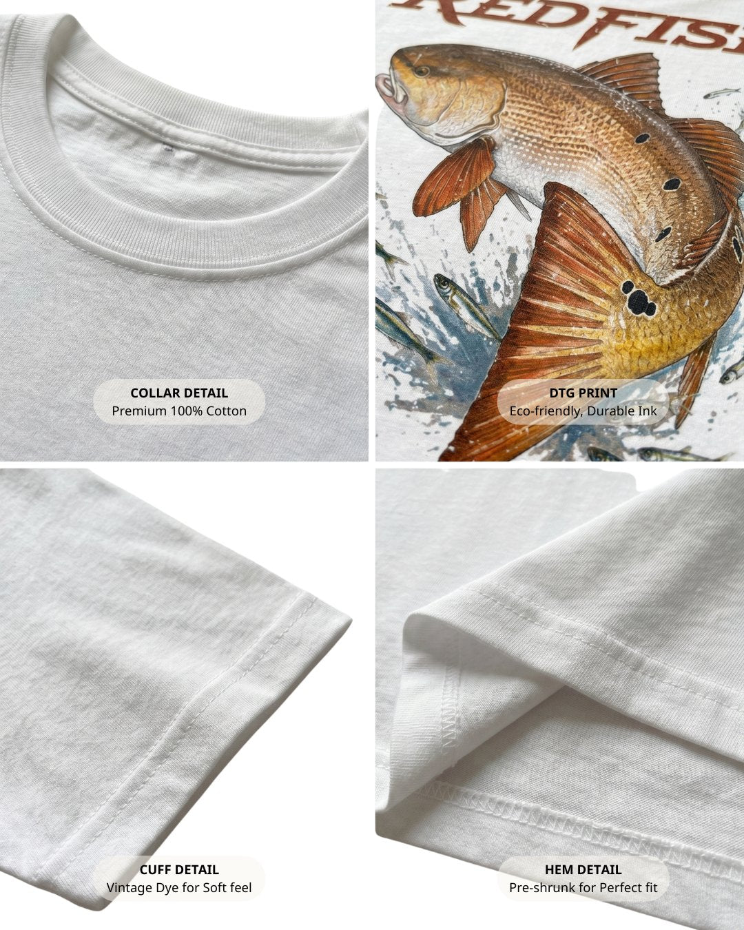 Shallow Water Brawler Redfish T-shirt Secondary image