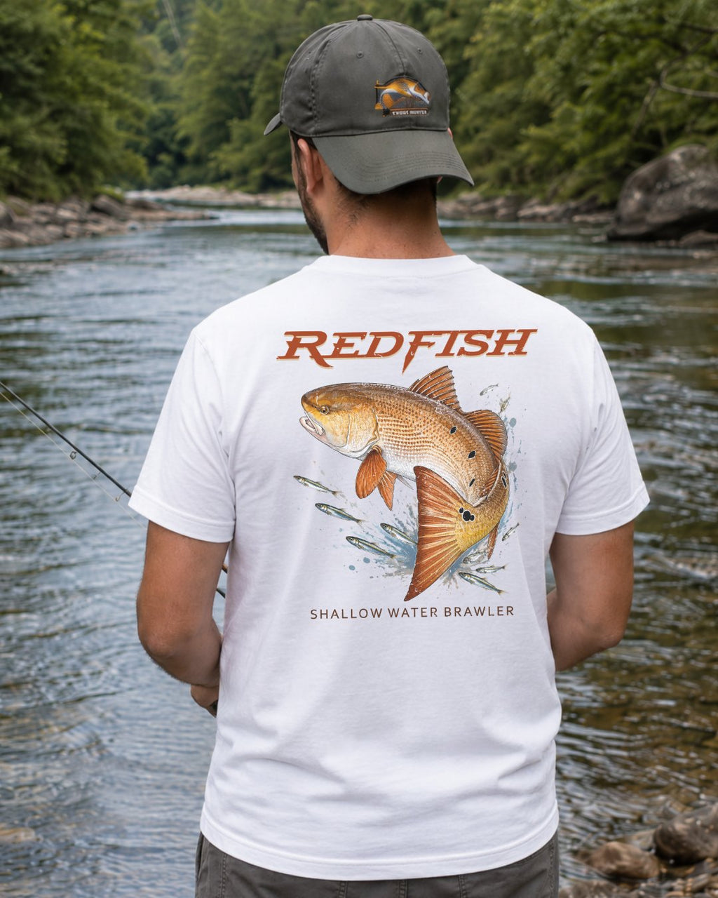 Shallow Water Brawler Redfish T-shirt