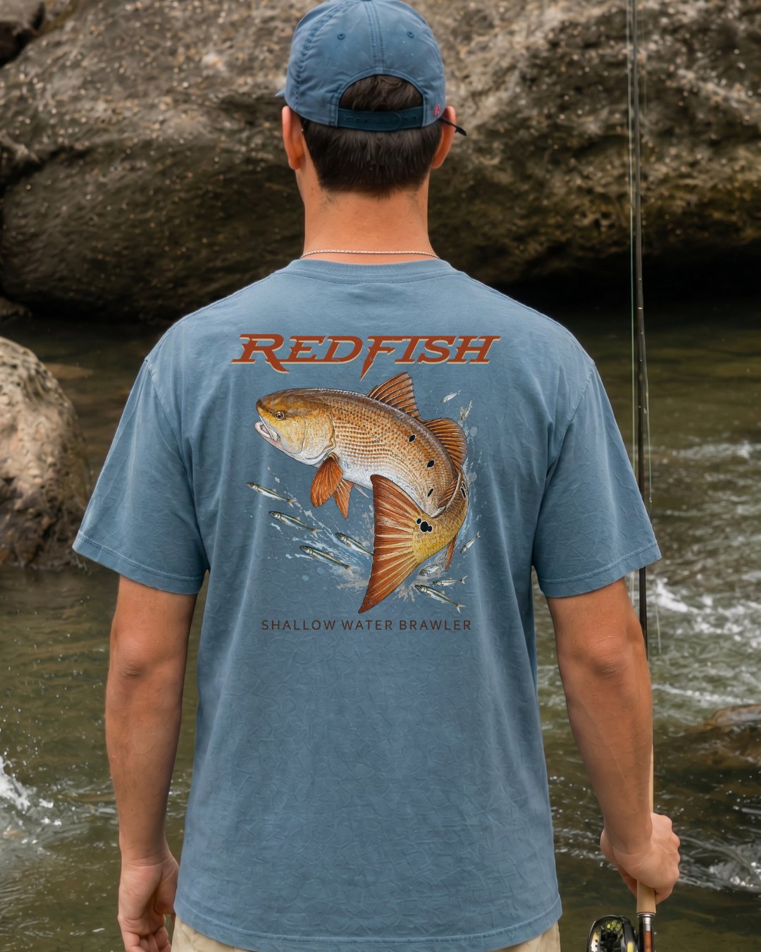 Shallow Water Brawler Redfish T-shirt