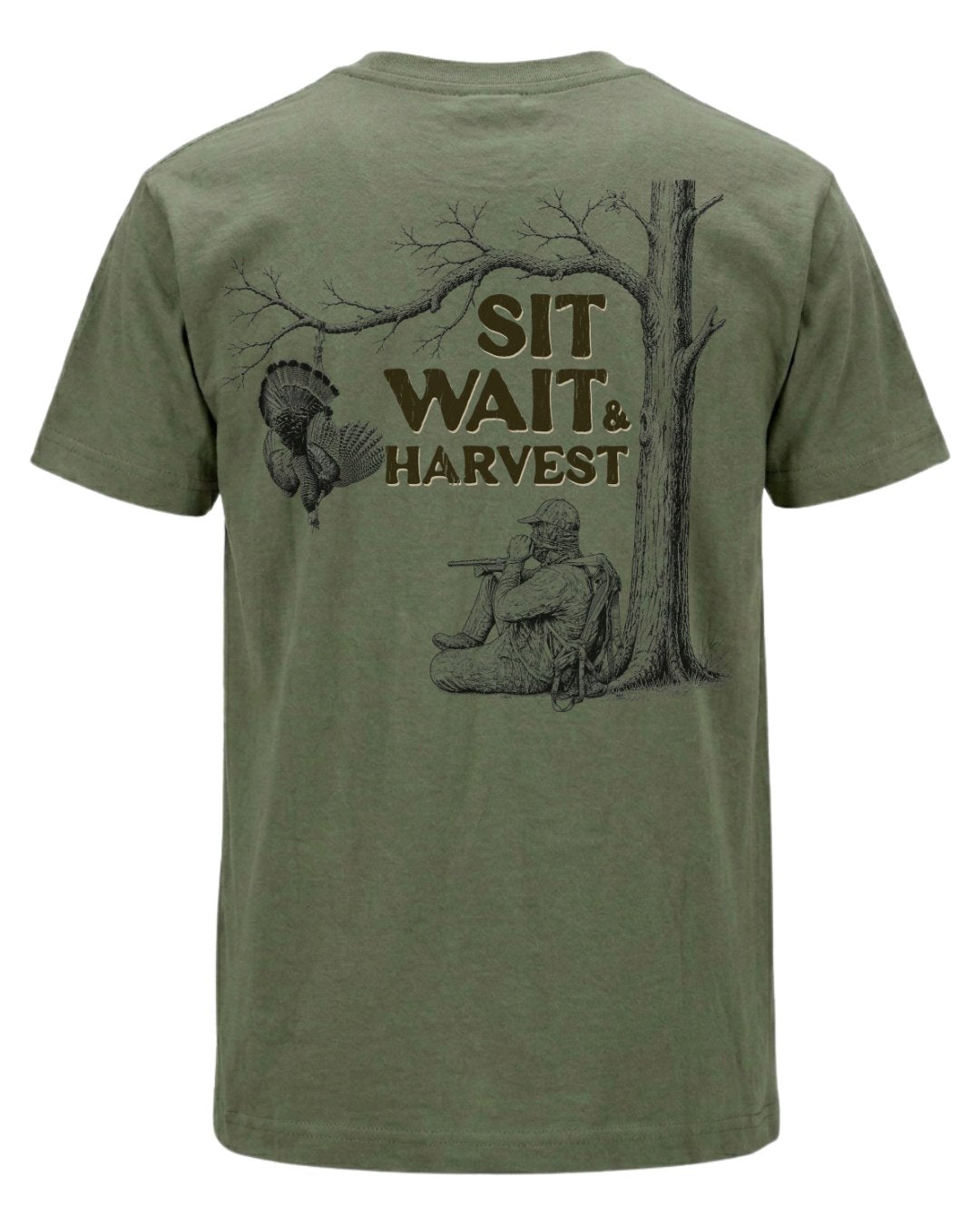 Sit, Wait And Harvest Turkey T-shirt