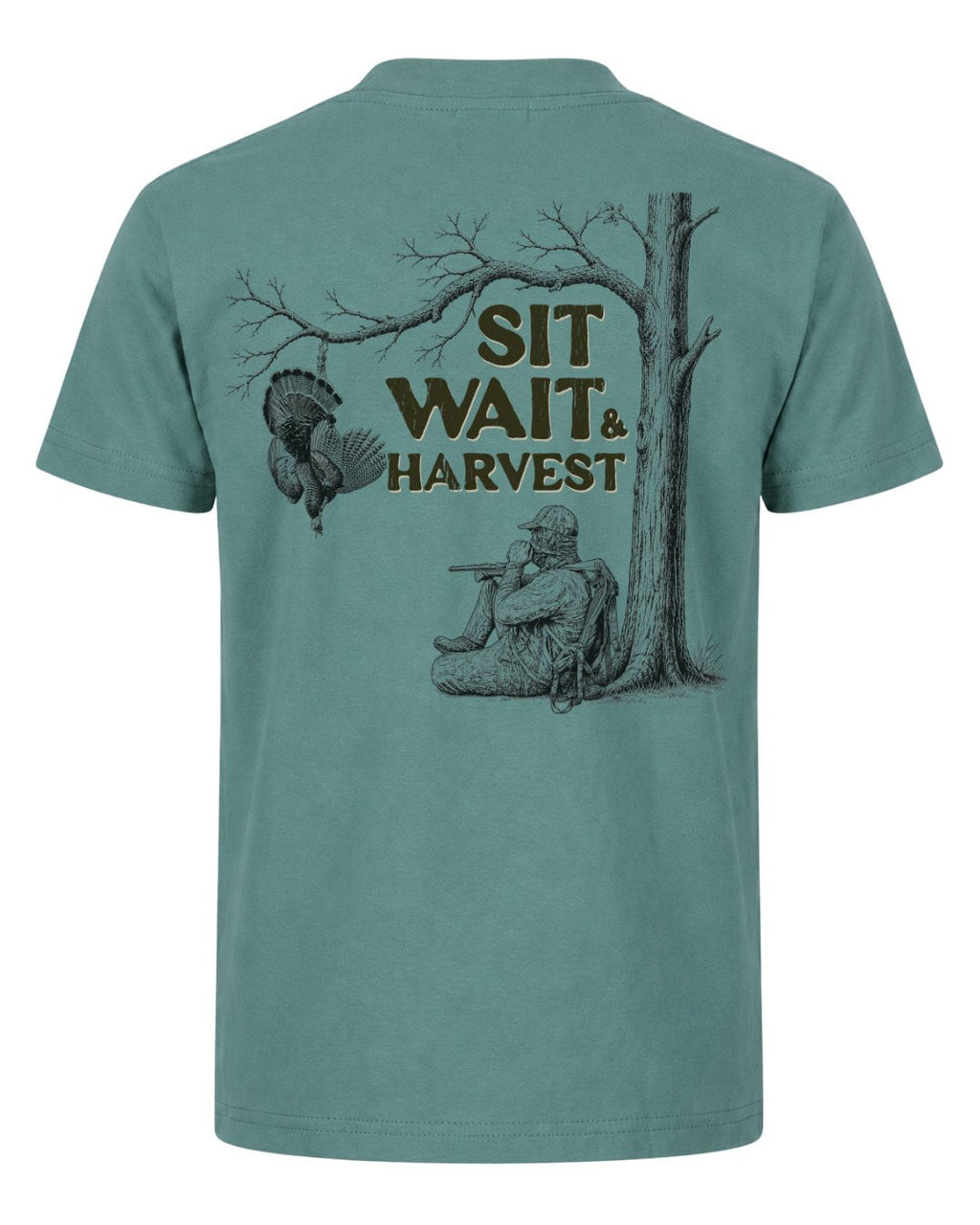 Sit, Wait And Harvest Turkey T-shirt