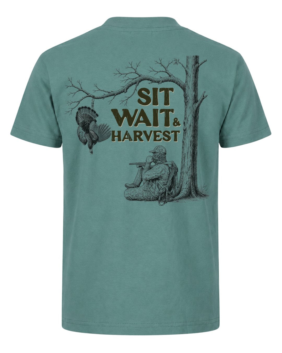 Sit, Wait And Harvest Turkey T-shirt