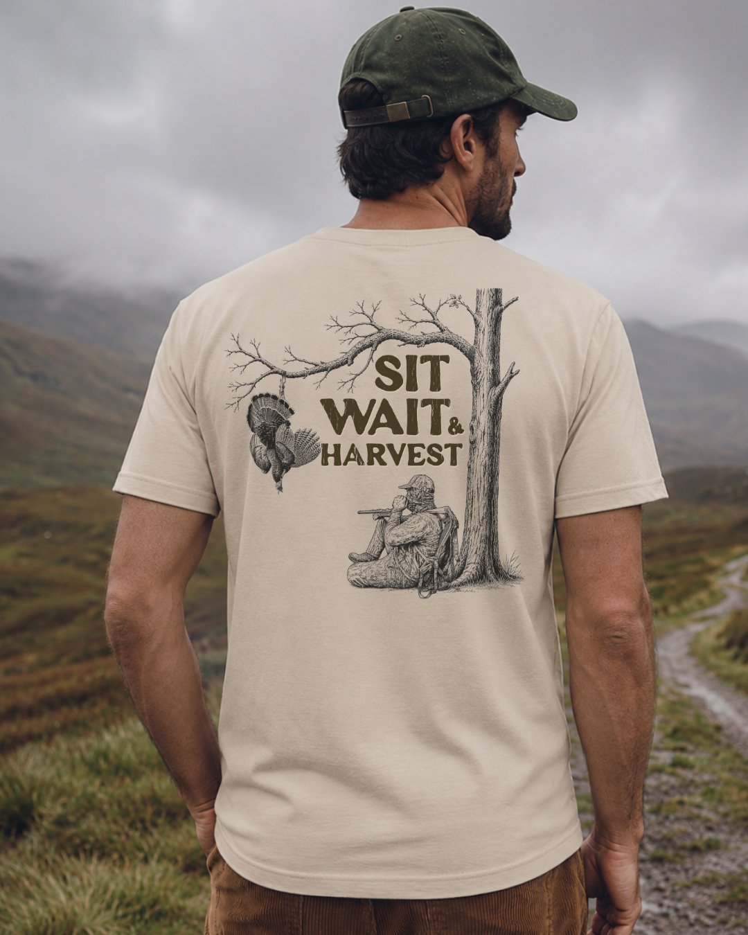 Sit, Wait And Harvest Turkey T-shirt