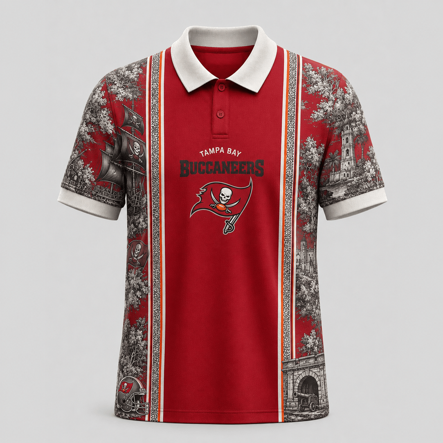 TB x NFL Heritage Cityscape Polo Shirt for Loyal Fans Main image