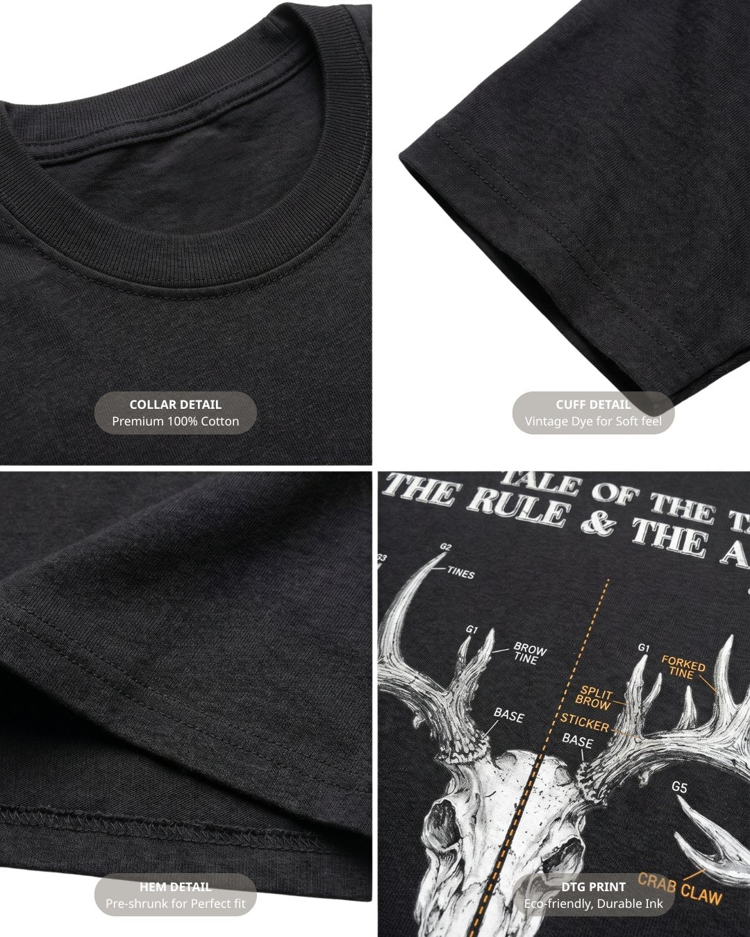Tale Of The Tape Deer Antler T-shirt