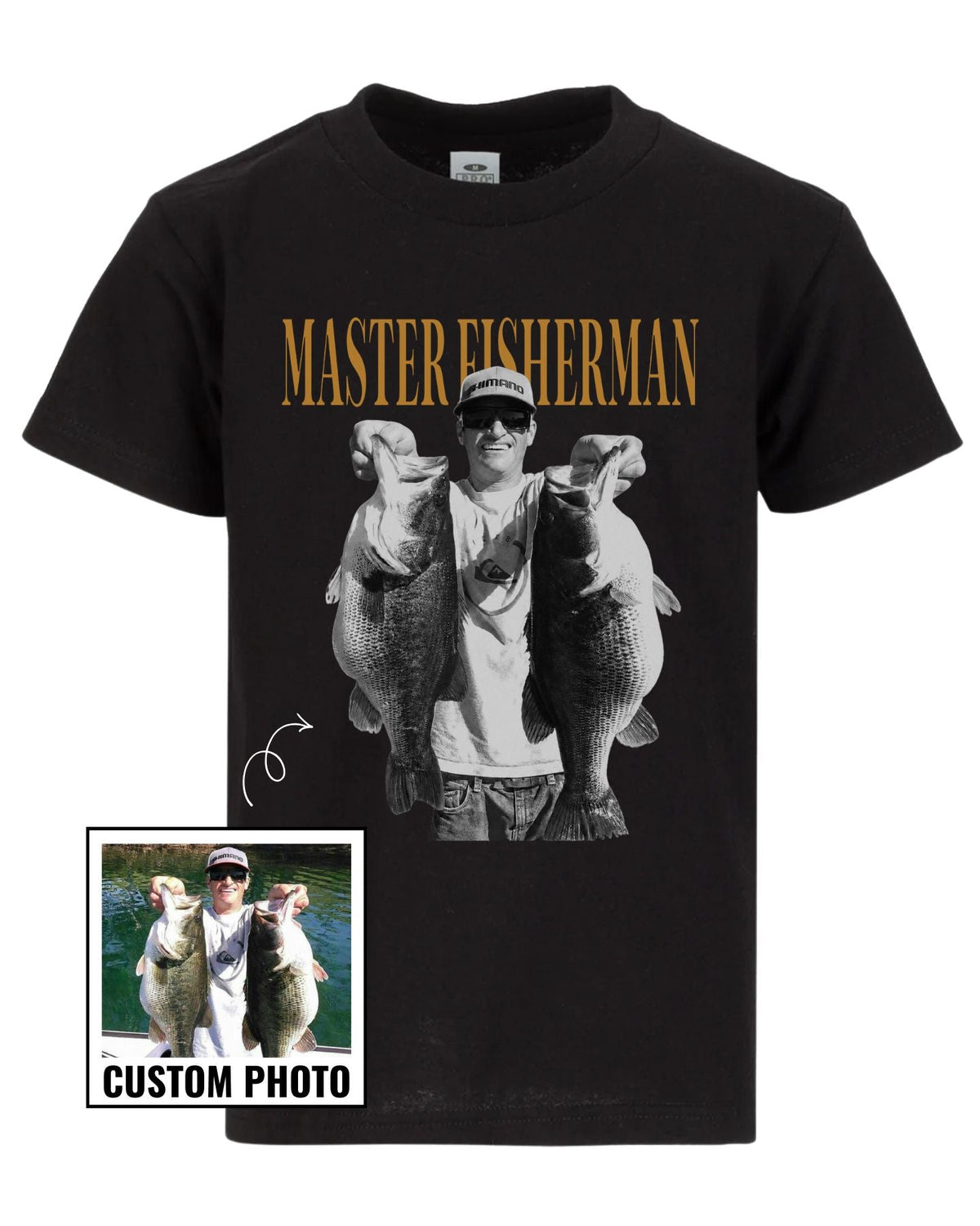 The "Master Fisherman" Custom Photo T-shirt Main image