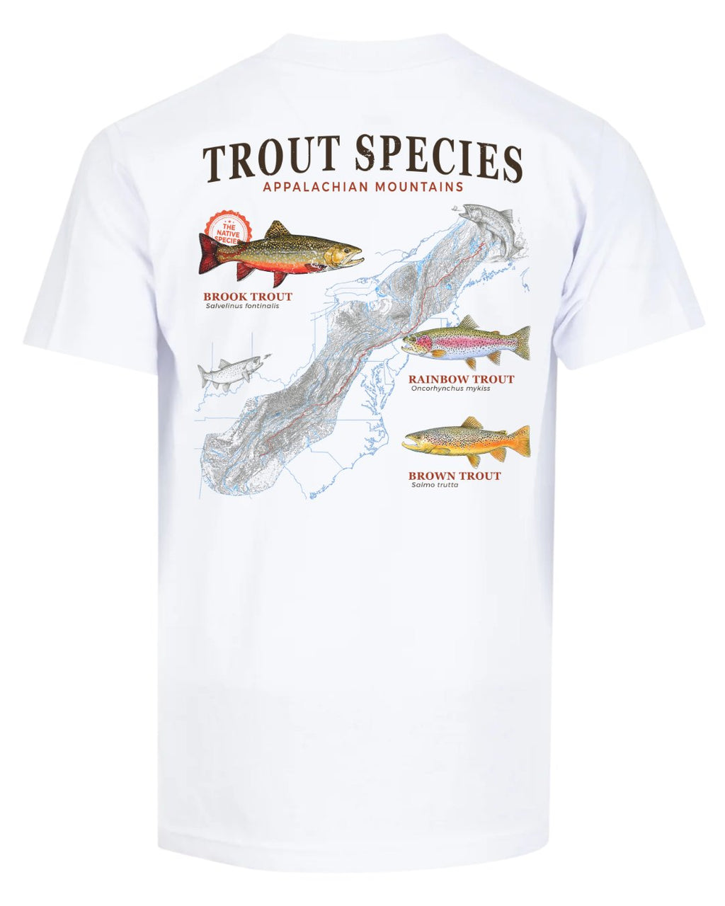 Trout Species Of The Appalachian Mountains T-shirt