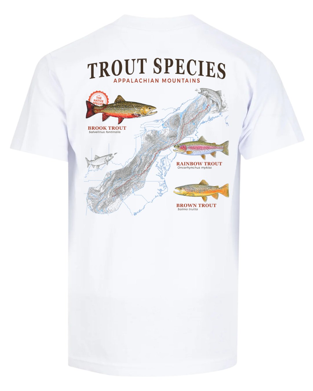 Trout Species Of The Appalachian Mountains T-shirt