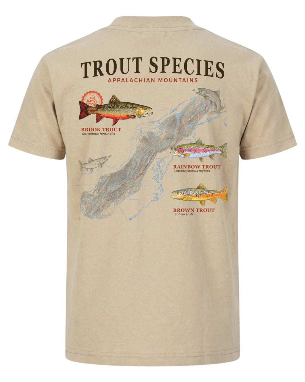 Trout Species Of The Appalachian Mountains T-shirt