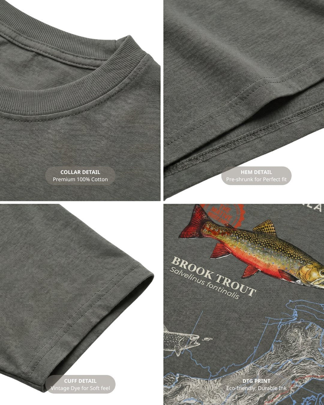 Trout Species Of The Appalachian Mountains T-shirt Secondary image