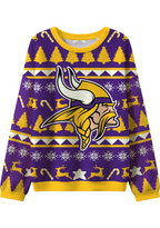 Minnesota Vikings Ugly Christmas Football Fan Sweatshirt