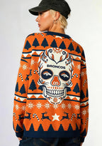 Denver Broncos Skull Ugly Christmas Football Fan Sweatshirt