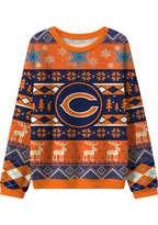 Chicago Bears Ugly Christmas Football Fan Sweatshirt