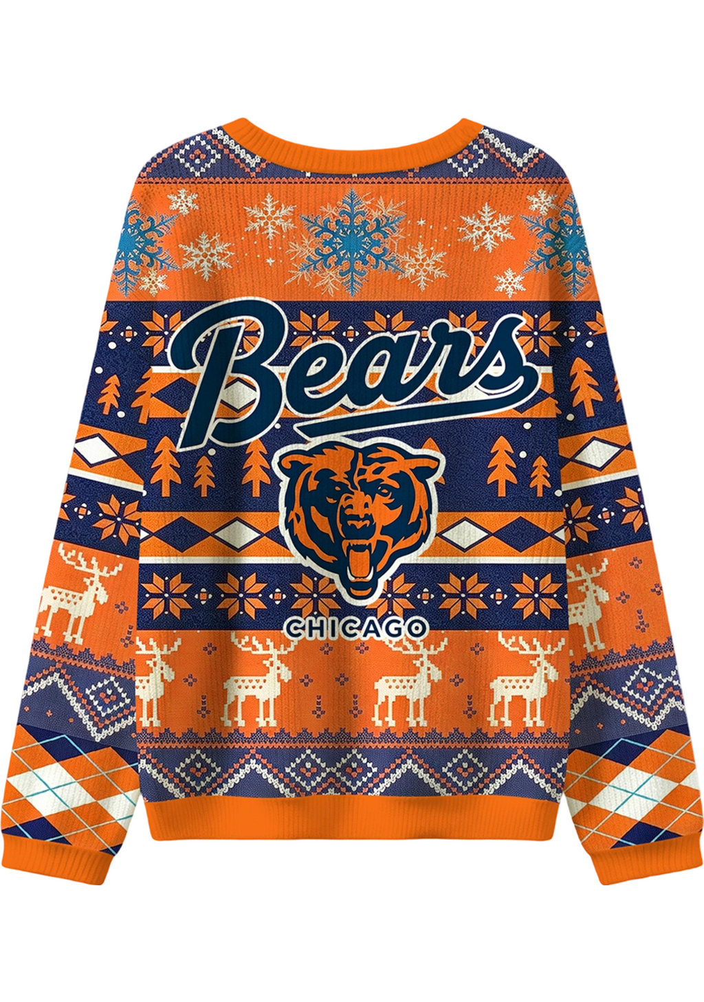 Chicago Bears Ugly Christmas Football Fan Sweatshirt