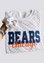 Women's Chicago Bears White Polka Dot Crewneck Sweatshirt
