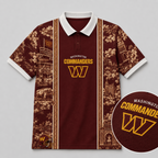 WAS x NFL Heritage Cityscape Polo Shirt for Loyal Fans