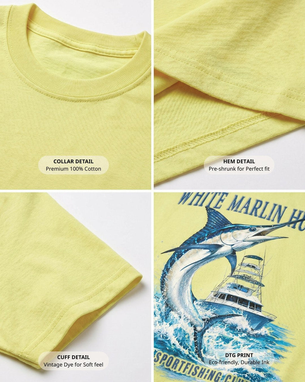 White Marlin Hunter T-shirt