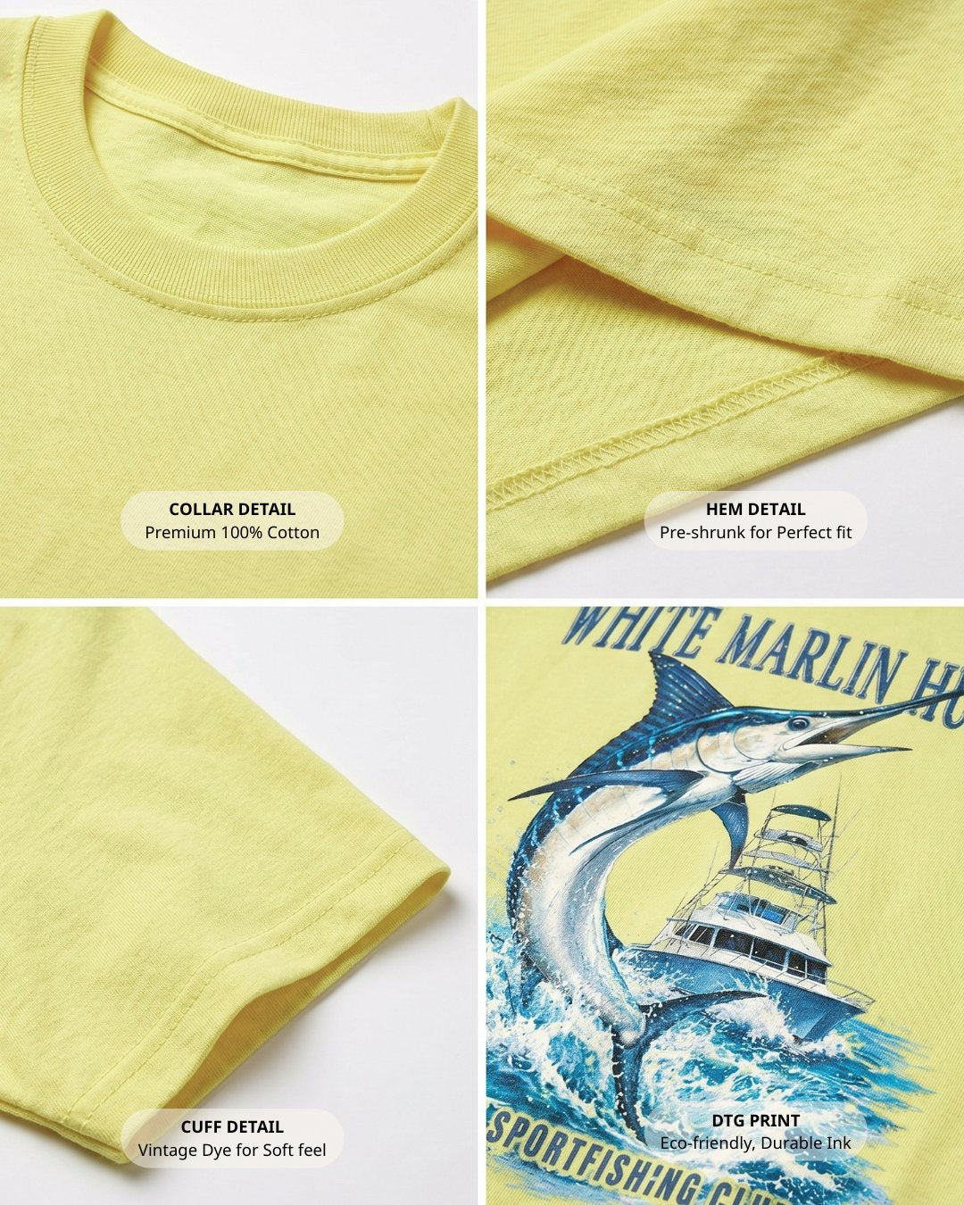 White Marlin Hunter T-shirt