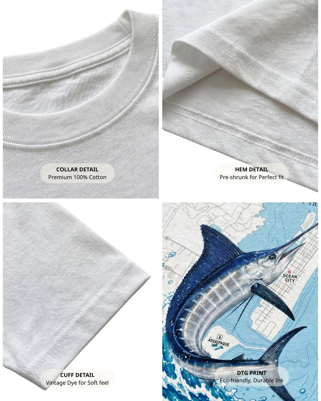 White Marlin Tournament T-shirt