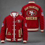 San Francisco 49ers Red Varsity Jacket