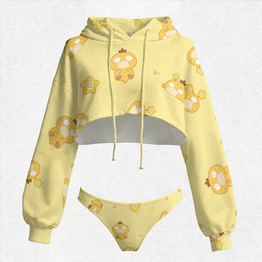 "Pokémon" Women's Hooded Thicken Suit Set
