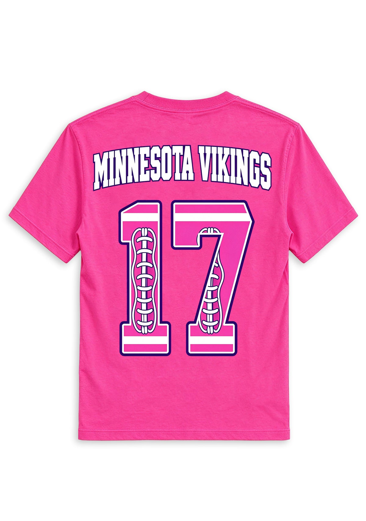 Minnesota Vikings Pink Out Tackle Breast Cancer Awareness V-Neck T-Shirt