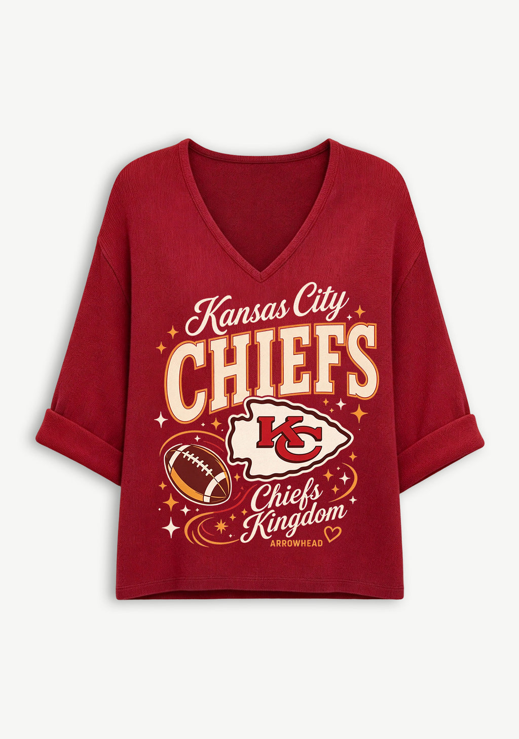 Women Kansas City Chiefs Long Sleeve Game Day Shirt