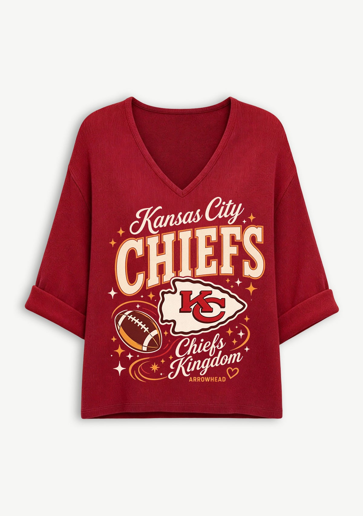 Women Kansas City Chiefs Long Sleeve Game Day Shirt