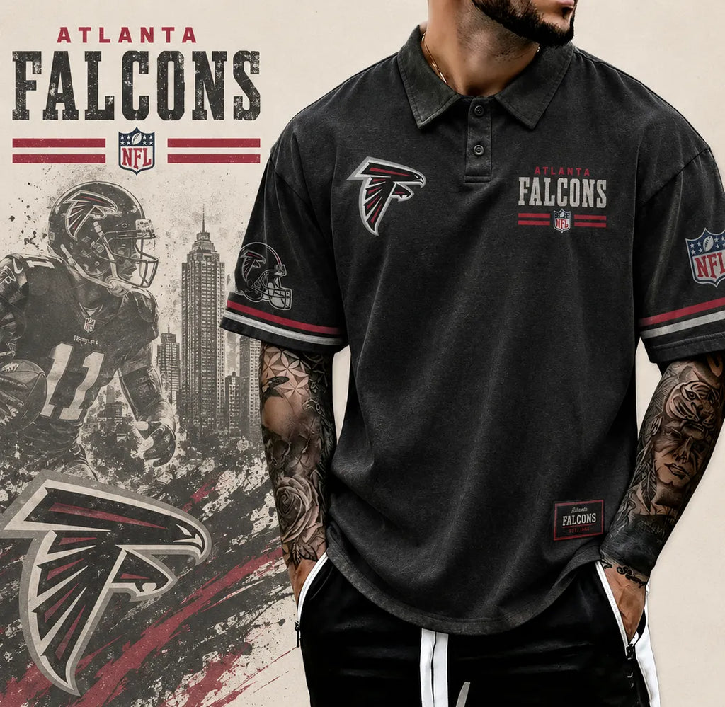 Atlanta Falcons Men's Printed Polo Shirt