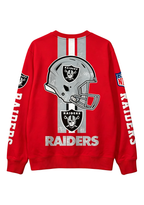 Las Vegas Raiders 1960 Football Helmet Graphic Crewneck Sweatshirt