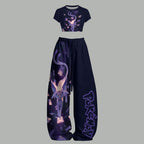 Sailor Moon T-Shirt  & Elasticated Trousers Two-Piece Set