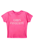 God's Favourite Y2K Baby Tee
