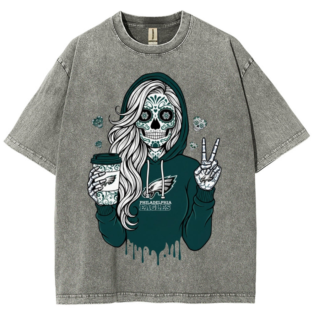 Unisex Retro¡°Philadelphia Eagles¡± Washed T-Shirt