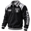 Las Vegas Raiders Sherpa Collar 1/4 Zip Fleece Pullover NFL Fan Jacket